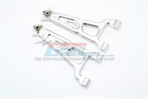 GPM SB054 ALUMINUM FRONT UPPER SUSPENSION ARM  1/10 4WD ROCK REY BRUCHLESS ROCK RACER-LOS03009T1/T2 - Silver - SB054-S