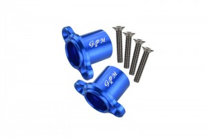 GPM BR022 ALUMINUM REAR AXLE ADAPTERS 1/10 TEAM LOSI 4WD ROCK REY BRUCHLESS ROCK RACER LOS03009T1/T2 - Blue - BR022-B