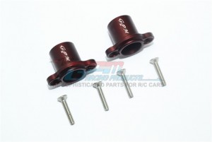 GPM BR022 ALUMINUM REAR AXLE ADAPTERS 1/10 TEAM LOSI 4WD ROCK REY BRUCHLESS ROCK RACER LOS03009T1/T2 - Brown - BR022-BR