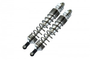 GPM UDR139R ALUMINUM REAR SPRING DAMPERS (139MM) 1/7 UNLIMITED DESERT RACER PRO-SCALE 4X4-85076-4 - Silver - UDR139R-S-BEBK