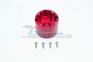 GPM BR011 ALUMINUM FRONT / REAR DIFF CASE TEAM LOSI 1/10 ELECTRIC 4WD BAJA REY DESERT TRUCK LOS03008 - Red - BR011-R