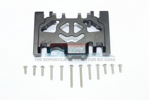 GPM TRX4038BA ALUMINUM LOWER GEAR COVER Traxxas TRX-4 Defender / TRX-4 Tactical Unit - Black - TRX4038BA-BK