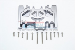 GPM TRX4038BA ALUMINUM LOWER GEAR COVER Traxxas TRX-4 Defender / TRX-4 Tactical Unit - Gun silver - TRX4038BA-GS