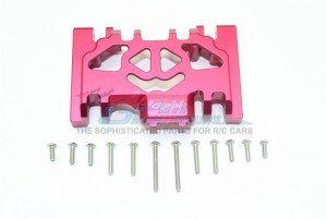 GPM TRX4038BA ALUMINUM LOWER GEAR COVER Traxxas TRX-4 Defender / TRX-4 Tactical Unit - Red - TRX4038BA-R
