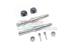 STAINLESS STEEL REAR WHEEL SHAFT W. ALUMINUM HEX ADAPTER (7MM) 1/8 T3-01 DANCING RIDER-57405 - T3023SR/7MM-BK