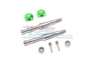 STAINLESS STEEL REAR WHEEL SHAFT W. ALUMINUM HEX ADAPTER (7MM) 1/8 T3-01 DANCING RIDER-57405 - T3023SR/7MM-G