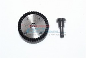 GPM MAS1343TS HARDEN STEEL 43T/13T STRAIGHT MAIN DIFF GEAR ARRMA 1/8 KRATON 6S 106005/106015/106018 - MAS1343TS-BK