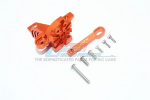 ALUMINUM MOTOR MOUNT WITH HEAT SINK FINS TRAXXAS 1/7 UNLIMITED DESERT RACER - Orange - UDR018-OR