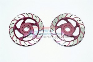 GPM SB010/DISK ALUMINUM BRAKE DISK WITH SILVER LINING LOSI 1/6 SUPER BAJA REY 4X4 - SB010/DISK-BR