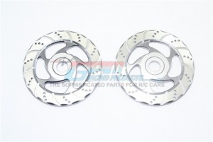 GPM SB010/DISK ALUMINUM BRAKE DISK WITH SILVER LINING LOSI 1/6 SUPER BAJA REY 4X4 - SB010/DISK-GS