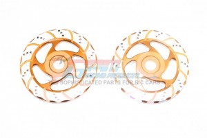 GPM SB010/DISK ALUMINUM BRAKE DISK WITH SILVER LINING LOSI 1/6 SUPER BAJA REY 4X4 - SB010/DISK-OR