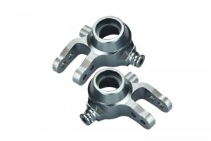 GPM SLA021 ALLOY FRONT KNUCKLE ARM TRAXXAS SLASH 4X4 & LOW-CG 68086-2 - Gun silver - SLA021-GS
