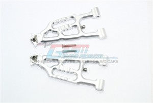 GPM SB055 ALUMINUM FRONT LOWER SUSPENSION ARM TEAM LOSI 1/6 SUPER BAJA REY 4X4 - Silver - SB055-S
