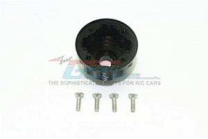GPM ER2011 ALUMINUM DIFF CASE FOR FRONT / REAR / CENTER TRAXXAS 1/10 E-REVO MONSTER VXL 86086-4 - Black - ER2011-BK