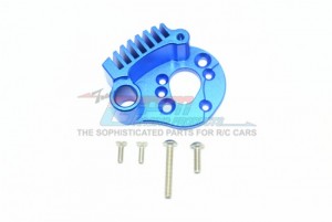 GPM ER2018 ALUMINUM MOTOR MOUNT WITH HEAT SINK FINS TRAXXAS-1/10 E-REVO VXL MONSTER 86086 - Blue - ER2018-B