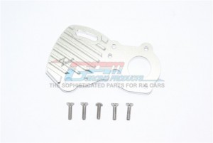 GPM ER2018A ALUMINUM MOTOR PLATE WITH HEAT SINK FINS TRAXXAS-1/10 E-REVO VXL 86086-4 MONSTER - Silver - ER2018A-S