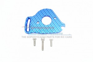 ALUMINUM MOTOR PLATE WITH HEAT SINK FINS TRAXXAS-SLASH 4X4 LOW-CG 68086-21 - Blue - SLA018NLCG-B
