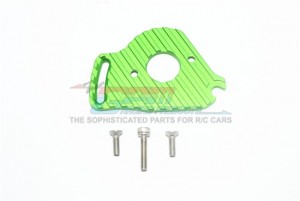 ALUMINUM MOTOR PLATE WITH HEAT SINK FINS TRAXXAS-SLASH 4X4 LOW-CG 68086-21 - Green - SLA018NLCG-G