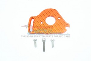ALUMINUM MOTOR PLATE WITH HEAT SINK FINS TRAXXAS-SLASH 4X4 LOW-CG 68086-21 - Orange - SLA018NLCG-OR