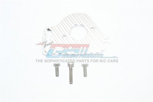 ALUMINUM MOTOR PLATE WITH HEAT SINK FINS TRAXXAS-SLASH 4X4 LOW-CG 68086-21 - Silver - SLA018NLCG-S