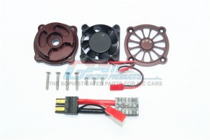 GPM UDR018FAN ALUMINUM MOTOR HEATSINK WITH COOLING FAN1/7 UNLIMITED DESERT RACER PRO-SCALE 4X4-85076-4 - UDR018FAN-BR