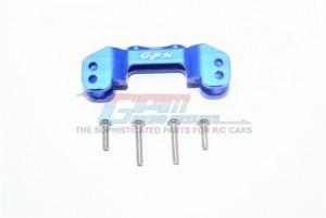 GPM RK008F ALUMINUM FRONT UPPER MOUNT FOR UPPER ARM LINKS LOSI 1/10 ROCK REY LOS03009T1/T2 - blue - RK008F-B
