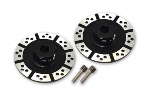 GPM BR010D/+1.5 ALUMINUM +1.5MM HEX WITH BRAKE DISK WITH SILVER LINING TEAM LOSI 1/10 BAJA REY DESERT TRUCK LOS03008 - BR010D/+1.5-BK