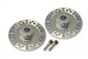 GPM BR010D/+1.5 ALUMINUM +1.5MM HEX WITH BRAKE DISK WITH SILVER LINING TEAM LOSI 1/10 BAJA REY DESERT TRUCK LOS03008 - silver - BR010D/+1.5-S