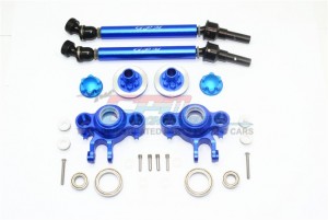 ALUMINUM UPGRADE SET (CVD, FRONT/REAR KNUCKLE ARMS, WHEEL HEX CLAW+WHEEL LOCK) TRAXXAS R-ERVO VXL 86086 - Blue - ER100-B