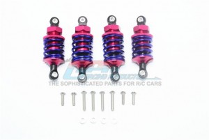 GPM GT5053FR ALUMINUM FRONT (53MM) REAR (50MM) OIL FILLED DAMPERS TRAXXAS 1/10 4WD FORD GT4-TEC 2.0 - GT5053FR-R-P-BEBK
