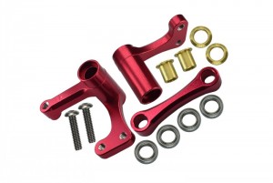 GPM RUS048 ALLOY STEERING ASSEMBLY WITH BEARINGS TRAXXAS RUSTLER VXL - Red - RUS048-R