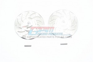 GPM RUS4010DX+2 ALUMINUM +2MM HEX WITH BRAKE DISK WITH SILVER LINING TRAXXAS 1/10 RUSTLER 4X4 VXL 67076-4 - Silver - RUS4010DX+2-S