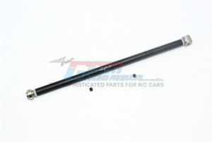 GPM RUS4025S STAINLESS STEEL W/ ALUMINUM CENTER DRIVE SHAFT TRAXXAS 1/10 RUSTLER 4X4 VXL 67076-4 - Black - RUS4025S-BK