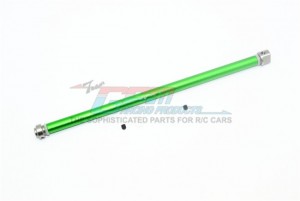 GPM RUS4025S STAINLESS STEEL W/ ALUMINUM CENTER DRIVE SHAFT TRAXXAS 1/10 RUSTLER 4X4 VXL 67076-4 - Green - RUS4025S-G