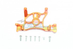 GPM RUS4036 ALUMINUM REAR SPUR GEAR COVER MOUNT TRAXXAS 1/10 RUSTLER 4X4 VXL 67076-4 - Orange - RUS4036-OR