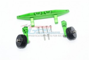 GPM RUS4040R ALUMINUM REAR ADJUSTABLE WHEELIE TRAXXAS 1/10 RUSTLER 4X4 VXL 67076-4 - Green - RUS4040R-G