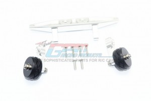 GPM RUS4040R ALUMINUM REAR ADJUSTABLE WHEELIE TRAXXAS 1/10 RUSTLER 4X4 VXL 67076-4 - Silver - RUS4040R-S