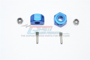 GPM MAG010/9MM ALUMINUM HEX ADAPTERS 9MM ARRMA 1/10 GRANITE 4X4 MEGA MOSTER TRUCK - BLUE - MAG010/9MM-B