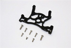 ALUMINIUM SPUR GEAR COVER MOUNT TRAXXAS SLASH 4X4 & LOW-CG 68086-2 - Black - SLA036LCG-BK