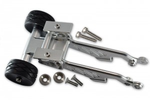 GPM MAO040R ALUMINUM REAR WHEELIE WITH WING MOUNT ARRMA 1/8 OUTCAST 6S BLX STUNT TRUCK - SILVER - MAO040R-S