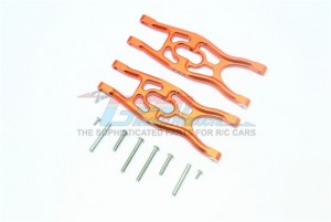 GPM ALUMINUM FRONT/REAR LOWER SUSPENSION ARMS ARRMA 1/10 FAZON VOLTAGE - AR102675AU - MAV055-OR