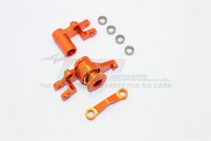 GPM SLA048 ALLOY STEERING ASSEMBLY  TRAXXAS SLASH 4X4 & LOW-CG 68086-2 - Orange - SLA048-OR