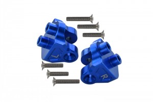GPM BR008 ALUMINUM REAR UPPER AXLE MOUNT SET FOR SUSPENSION LINKS LOSI 1/10 BAJA REY DESERT TRUCK LOS03008 - BLUE - BR008-B