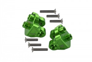 GPM BR008 ALUMINUM REAR UPPER AXLE MOUNT SET FOR SUSPENSION LINKS LOSI 1/10 BAJA REY DESERT TRUCK LOS03008 - GREEN - BR008-G