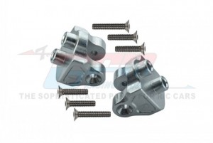 GPM BR008 ALUMINUM REAR UPPER AXLE MOUNT SET FOR SUSPENSION LINKS LOSI 1/10 BAJA REY DESERT TRUCK LOS03008 - SILVER - BR008-S