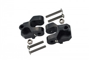 GPM BR009 ALUMINUM REAR LOWER AXLE MOUNT SET FOR SUSPENSION LINKS  LOSI 1/10 BAJA REY DESERT TRUCK LOS03008 - BLACK - BR009-BK