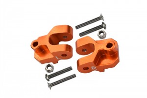 GPM BR009 ALUMINUM REAR LOWER AXLE MOUNT SET FOR SUSPENSION LINKS  LOSI 1/10 BAJA REY DESERT TRUCK LOS03008 - ORANGE - BR009-OR
