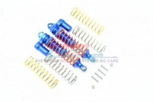GPM RUS4102R/L ALUMINUM REAR ADJUSTABLE L-SHAPE PIGGY BACK SHOCKS 102MM TRAXXAS-1/10 RUSTLER 4X4 VXL-67076-4 - BLUE - RUS4102R/L-B-OR