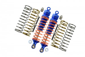GPM RUS4102R ALUMINUM REAR ADJUSTABLE SHOCKS 102MM TRAXXAS 1/10 RUSTLER 4X4 VXL 67076 - BLUE - RUS4102R-B-OR