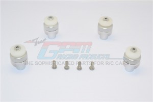 ALUMINIUM FRONT+REAR MAGNET BODY MOUNT (OD15MM MAGNET)  TRAXXAS SLASH 4X4 & LOW-CG 68086-2 - Silver - SLA201FRLCG-S